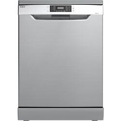 Masina de spalat vase Samus SDX614.8, 14 seturi, Latime 60 cm, 8 programe, Clasa energetica E, Afisaj electronic, Pornire intarziata, Inox/Argintiu