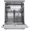 Masina de spalat vase Samus SDSB612.6, 12 seturi, 6 Programe, Latime 60 cm, Clasa energetica E, Control electronic leduri, Argintiu