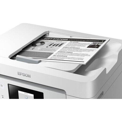 Multifunctional Epson Printer WF-M4619DWF 4-in-1, monocrom, A4, 36ppm, ADF, Alb