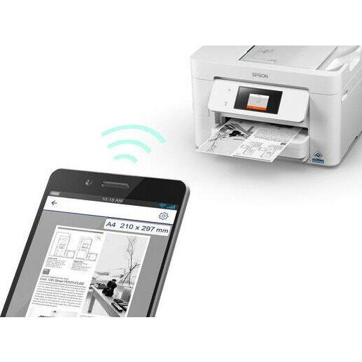 Multifunctional Epson Printer WF-M4619DWF 4-in-1, monocrom, A4, 36ppm, ADF, Alb