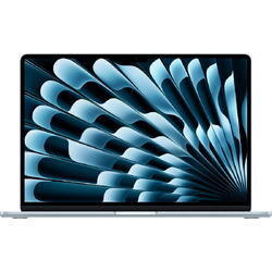 Notebook Laptop Apple MacBook Air 15", cu procesor Apple M4, 10 nuclee CPU si 10 nuclee GPU, 16GB RAM, 512GB, Sky Blue, Tastatura Internationala, Manual RO