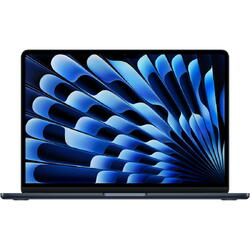 Notebook Laptop Apple MacBook Air 13", cu procesor Apple M4, 10 nuclee CPU si 10 nuclee GPU, 16GB RAM, 512GB, Midnight, Tastatura Internationala, Manual RO