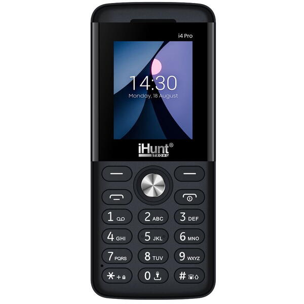 Telefon mobil iHunt i4 PRO, Dual SIM, 2G, Bluetooth, Camera Foto, Radio FM fara cablu, Lanterna, Difuzor puternic 3-in-1, USB-C, Black