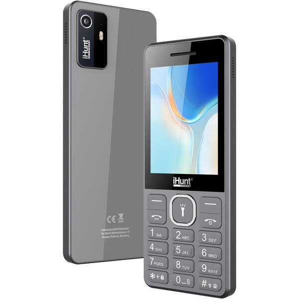 Telefon mobil iHunt i11, 2G, Dual SIM, Bluetooth, 2.8-inch, Camera Foto, Radio FM, Difuzor 2-in-1 Puternic, 1500 mAh, Silver