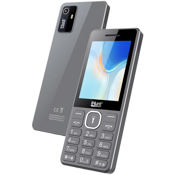 Telefon mobil iHunt i11, 2G, Dual SIM, Bluetooth, 2.8-inch, Camera Foto, Radio FM, Difuzor 2-in-1 Puternic, 1500 mAh, Silver