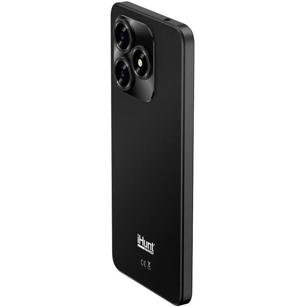 Telefon mobil iHunt S25 Ultra, Dual SIM, 4G, 8GB (4+4) RAM, 128GB, Octa-Core, 5150mAh, Android 15, Black