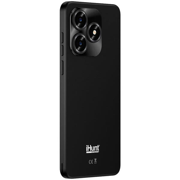 Telefon mobil iHunt S25 Ultra, Dual SIM, 4G, 8GB (4+4) RAM, 128GB, Octa-Core, 5150mAh, Android 15, Black