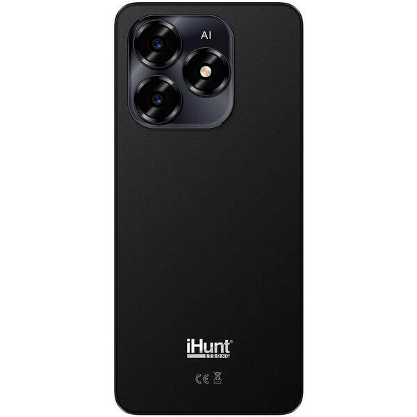 Telefon mobil iHunt S25 Ultra, Dual SIM, 4G, 8GB (4+4) RAM, 128GB, Octa-Core, 5150mAh, Android 15, Black
