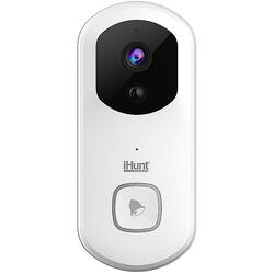 Sonerie inteligenta iHunt Smart Doorbell, WIFI, 1080P H.264, vizualizare pe Smartphone prin iHunt Home APP, Alb