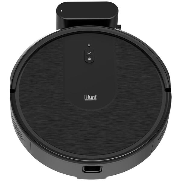 Robot aspirare iHunt Bro Robo Clean V3, Wi-Fi, Aplicatie, Curatare Umeda si Uscata, 2700PA, Multisuprafete, 3-in-1, Rezervor Apa, Silentios, Filtre HEPA, Statie incarcare, Black