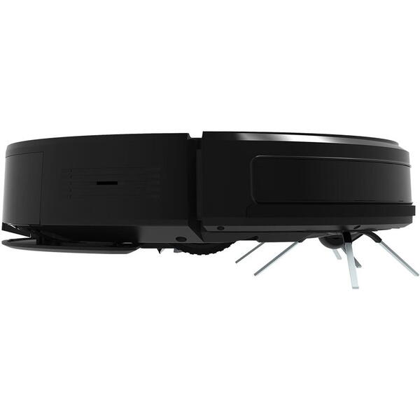 Robot aspirare iHunt Bro Robo Clean V3, Wi-Fi, Aplicatie, Curatare Umeda si Uscata, 2700PA, Multisuprafete, 3-in-1, Rezervor Apa, Silentios, Filtre HEPA, Statie incarcare, Black