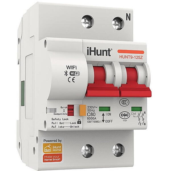 Siguranta automata inteligenta iHunt Home WIFI Smart Circuit Breaker 2P 16A