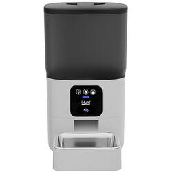 Hranitor automat pentru animale de companie iHunt Smart Pet Feeder 6L Cam, Programabil, Two-Way Talk, Multifunctional, Aplicatie iHuntHome, Contol Portii, Alimentare Dubla 6L, Alb