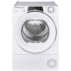 Uscator de rufe Candy ROE H10A2TCEX-S, Pompa de caldura, 10 kg, 14 programe, Wi-fi, Bluetooth, A++, Alb