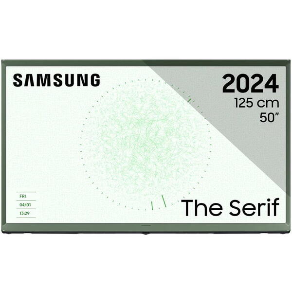Televizor Lifestyle Samsung The Serif QLED 50LS01DB, 125 cm, Smart, 4K Ultra HD, Clasa G