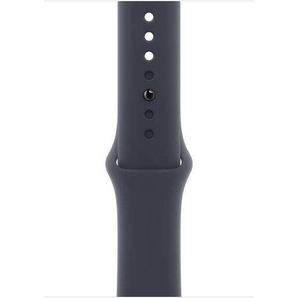 Apple Watch SE (2025), GPS, Carcasa Midnight Aluminium 44mm, Midnight Sport Band - S/M
