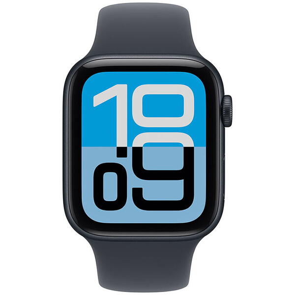 Apple Watch SE (2025), GPS + Cellular, Carcasa Midnight Aluminium 40mm, Midnight Sport Band - M/L