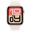 Apple Watch SE (2025), GPS, Carcasa Starlight Aluminium 40mm, Starlight Sport Band - S/M