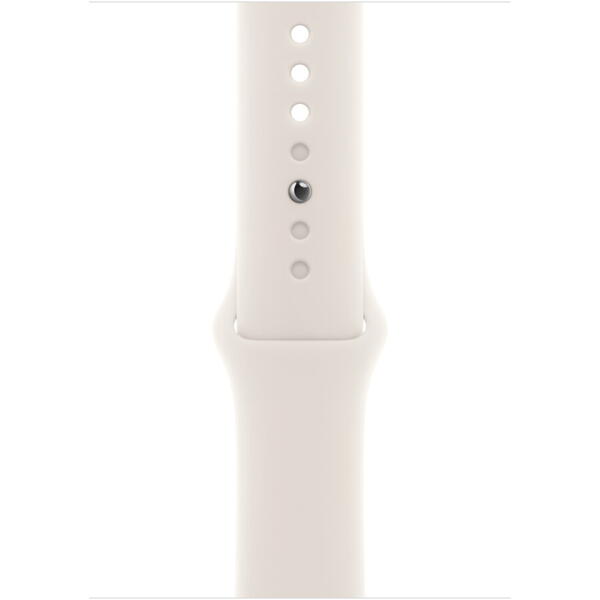 Apple Watch SE (2025), GPS, Carcasa Starlight Aluminium 40mm, Starlight Sport Band - S/M