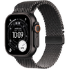 Apple Watch Ultra 3, GPS + Cellular, Carcasa Black Titanium 49mm, Black Titanium Milanese Loop - Small