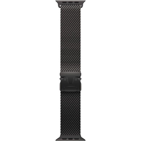 Apple Watch Ultra 3, GPS + Cellular, Carcasa Black Titanium 49mm, Black Titanium Milanese Loop - Large
