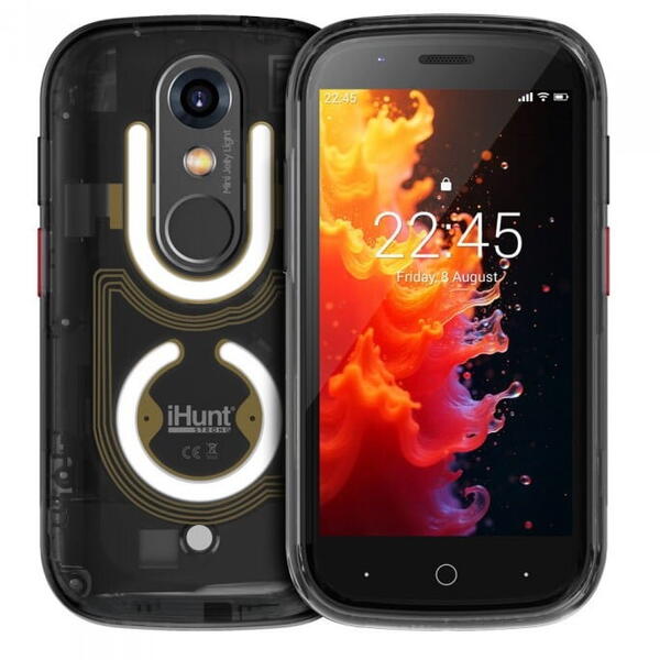 Telefon mobil iHunt Mini Jelly Light, 4G, Dual SIM, 3.0 inch, Helio G99 Octa-Core, 8GB RAM, 256GB, Camera 48MP + 8MP, GPS, NFC, 2000mAh, Android 13
