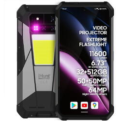 Telefon mobil iHunt Tank 4 Pro, 5G, Dual SIM, 6.73 inch, 36GB RAM, 512GB, Silver