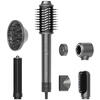Uscator de par profesional iHunt Femme 7 în 1 HD4 Pro, 1300W, 3 viteze, 4 temperaturi, gri metalizat, 30.5x6.5x5.8cm, set 7 accesorii incluse
