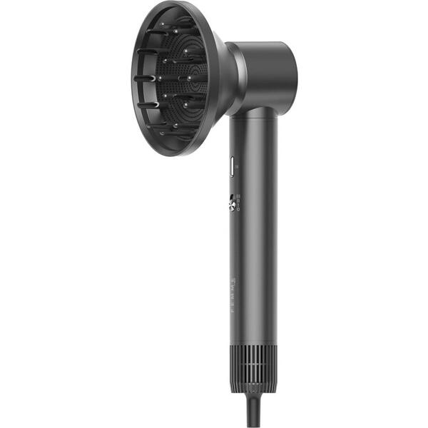 Uscator de par profesional iHunt Femme 7 în 1 HD4 Pro, 1300W, 3 viteze, 4 temperaturi, gri metalizat, 30.5x6.5x5.8cm, set 7 accesorii incluse
