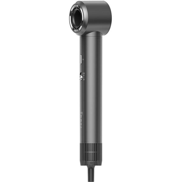 Uscator de par profesional iHunt Femme 7 în 1 HD4 Pro, 1300W, 3 viteze, 4 temperaturi, gri metalizat, 30.5x6.5x5.8cm, set 7 accesorii incluse