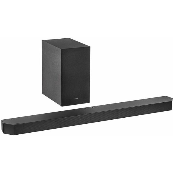 Soundbar Samsung HW-Q600F, 3.1.2, 380W, Bluetooth, Wi-Fi, Subwoofer wireless, Dolby Atmos, HDMI eARC, Negru Titan