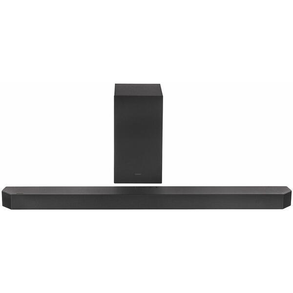 Soundbar Samsung HW-Q600F, 3.1.2, 380W, Bluetooth, Wi-Fi, Subwoofer wireless, Dolby Atmos, HDMI eARC, Negru Titan