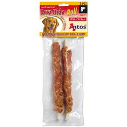 Recompense Antos Raw Hide White Chicken Roll 100 g, 2 buc