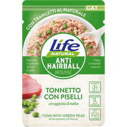 Life Natural AntiHairball Mousse Ton Si Mazare 70 g