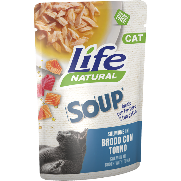 LIFE PLIC PISICA ADULT SUPA TON SOMON 60G