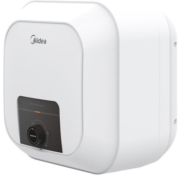 Boiler electric Midea, model compact, volum 30L, control mecanic, montaj deasupra chiuvetei