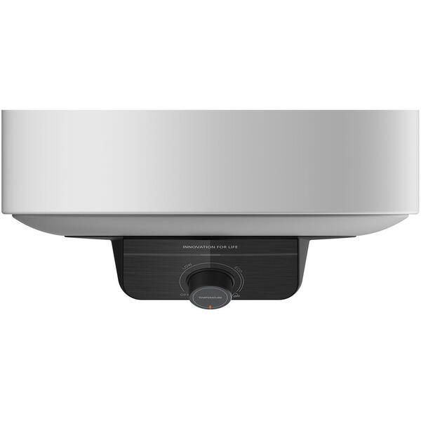 Boiler electric Midea, seria Lume, model cilindric, volum 80L, control mecanic, Supap de siguran de reducere a presiunii, protectie la supraincalzire