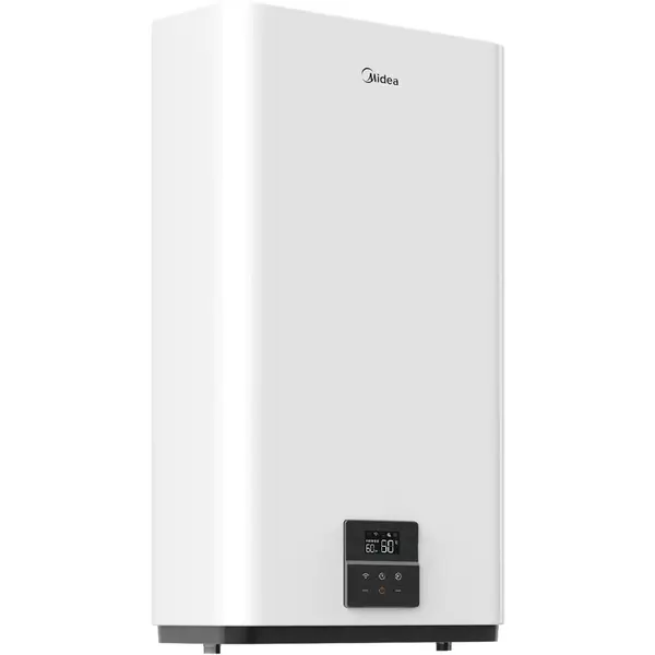 Boiler electric Midea Salute D80-20ED6(D), model Double Tank, 74 L, control electronic, Element incalzire uscat Plug & Play, Wifi, Alb
