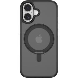 Devia Husa Eleguard Series Magnetic Shockproof iPhone 17 Negru, cu suport rotativ 360 grade