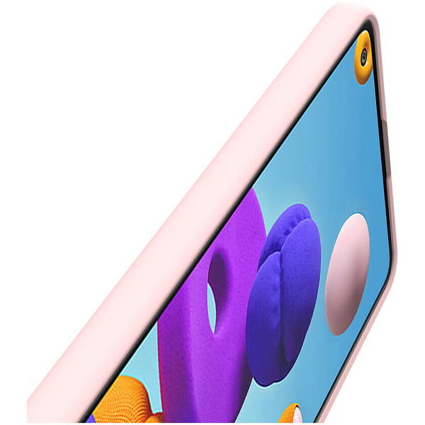 Husa Samsung Galaxy A21s Lemontti Silicon Soft Slim Pink Sand