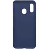 Husa Samsung Galaxy A20 / A30 Lemontti Silicon Silky Albastru Inchis