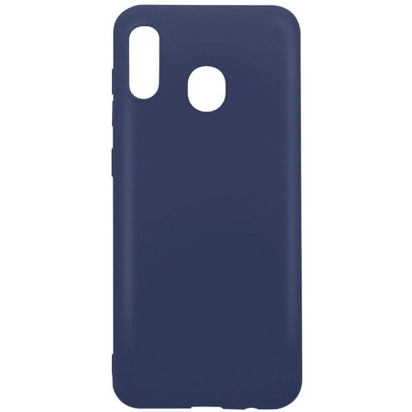 Husa Samsung Galaxy A20 / A30 Lemontti Silicon Silky Albastru Inchis