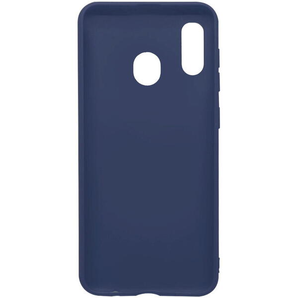 Husa Samsung Galaxy A20 / A30 Lemontti Silicon Silky Albastru Inchis