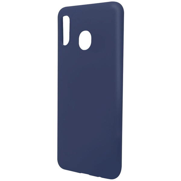 Husa Samsung Galaxy A20 / A30 Lemontti Silicon Silky Albastru Inchis