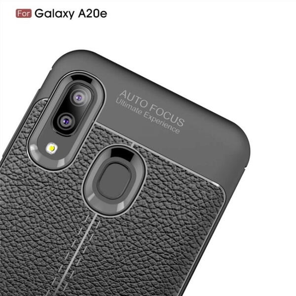 Husa Samsung Galaxy A20e Lemontti Litchi Black