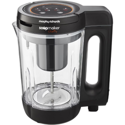 Aparat preparat supa crema Morphy Richards, putere 1000 W ,1,6 litri, 2 setari de supa si blender, transparent