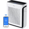 Purificator de aer Smart Levoit Vital 100S Wi-Fi, Filtru True HEPA, Carbon Activ, Acoperire până la 48 m², Nivel Zgomot 23 dB, Senzor Calitate Aer, Mod Noapte, Alb