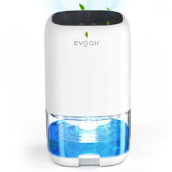 Dezumidificator aer Evoair HUMIX300, 300ml/24h, Silentios, Lumina Ambientală în 7 culori, Rezervor 1l, Alb