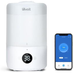 Umidificator de Aer LEVOIT Dual 200S, SMART, WI-FI Ultrasonic, Rezervor 3l, Silentios, Aromaterapie, Functie AUTO, Autonomie 25 Ore
