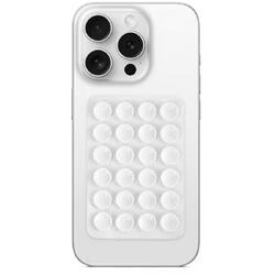 Lemontti Suport Silicon cu ventuze pentru telefon Alb